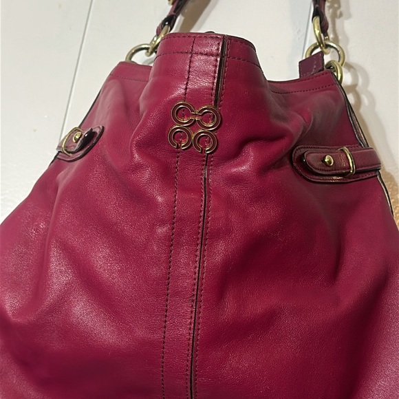 Coach vintage maroon shoulder bag - Picture 2 of 13